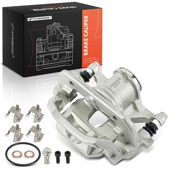 1-Pc Brake Caliper with Bracket Rear Left Driver Side 1-Piston A-Premium APBC4491