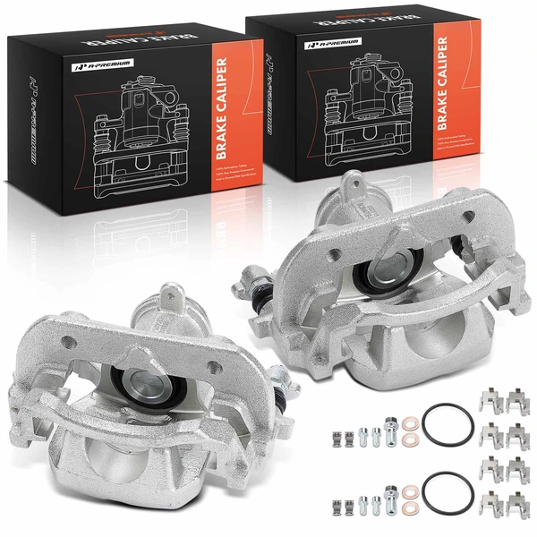 2022-2024 Toyota Corolla Cross 2-Pc Brake Caliper Rear Driver & Passenger 1-Piston A-Premium APBC4567