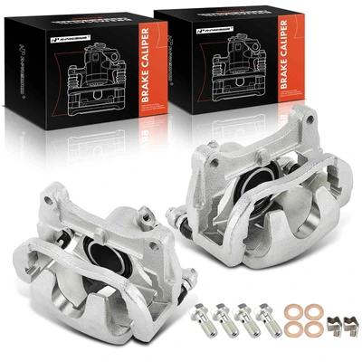 2 Pcs Front Brake Caliper with Bracket