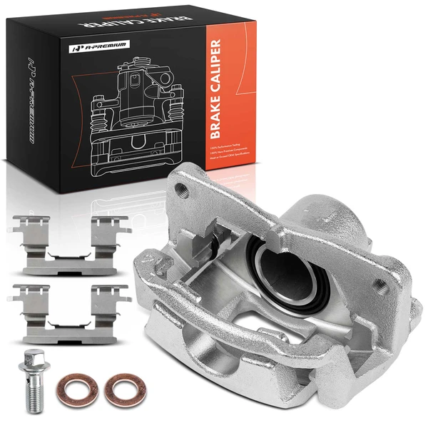 2012-2015 Scion iQ 1-Pc Brake Caliper with Bracket Front Left Driver Side 1-Piston A-Premium APBC4568