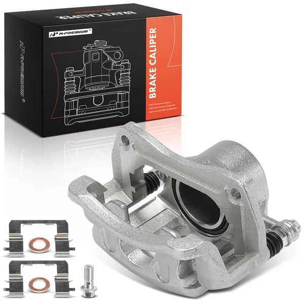 1-Pc Brake Caliper with Bracket Front Left Driver Side 1-Piston A-Premium APBC4523