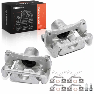 2 Pcs Rear Brake Caliper with 1-Piston
