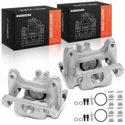 2 Pcs Rear Brake Caliper with 1-Piston