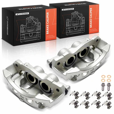 2 Pcs Front Brake Caliper with Bracket