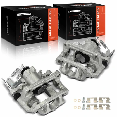 2 Pcs Rear Brake Caliper with Bracket