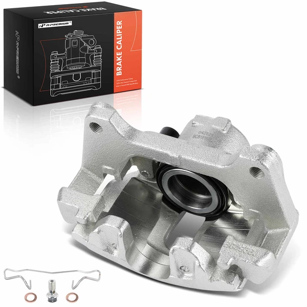 2003-2006 Audi A4 1-Pc Brake Caliper with Bracket 1-Piston A-Premium APBC4432