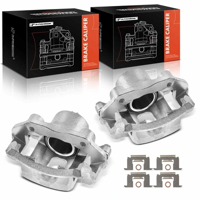 2 Pcs Front Brake Calipers Single Piston