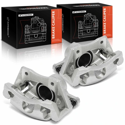 2 Pcs Front Brake Caliper with Bracket