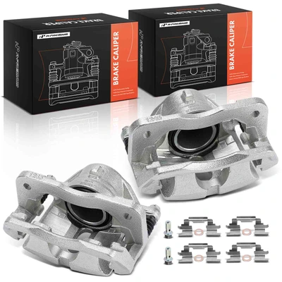 2 Pcs Front Brake Caliper with 1-Piston