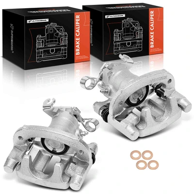2 Pcs Rear Brake Caliper with Bracket