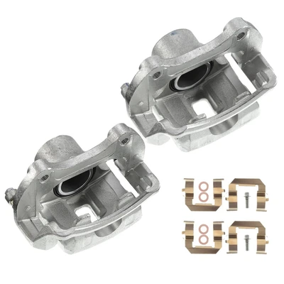 2 Pcs Front Brake Caliper with Bracket