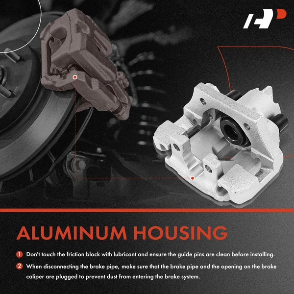 1-PC Brake Caliper, Rear Right Passenger Side, 1-Piston, A-Premium APBC3320