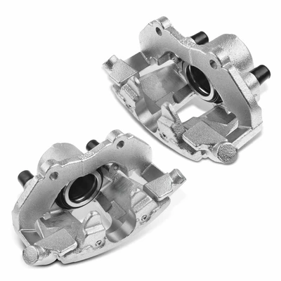 2 Pcs Front Disc Brake Calipers with Bracket
