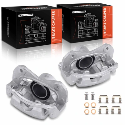 2 Pcs Front Brake Caliper with Bracket