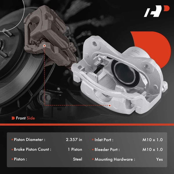 2-PC Brake Caliper, Front Driver & Passenger, 1-Piston, A-Premium APBC3920