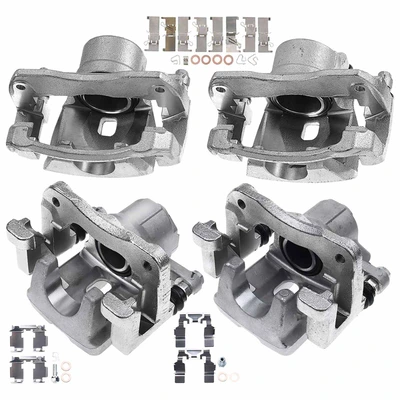 4 Pcs Front & Rear Disc Brake Calipers