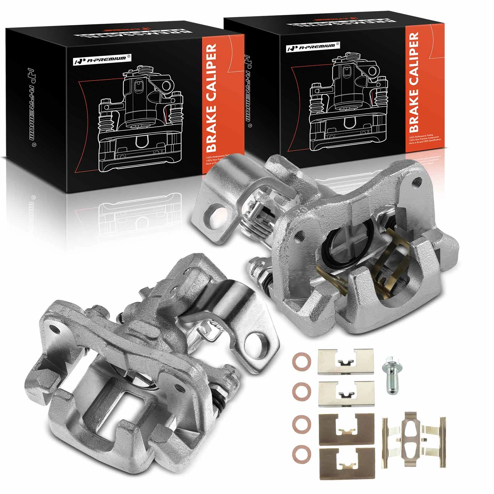 The A-premium 2-PC Brake Caliper, Rear Driver & Passenger, 1-Piston, A-Premium APBC0402 Image 