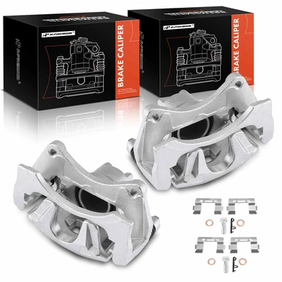 2 Pcs Front Disc Brake Caliper with bracket