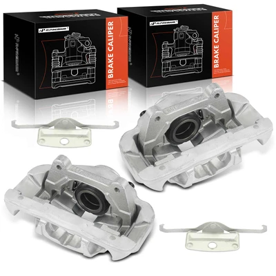 2 Pcs Front Brake Caliper with Bracket