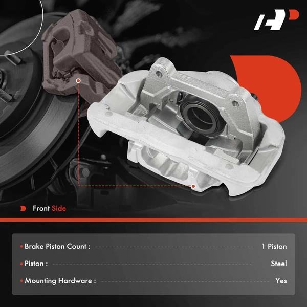 2-PC Brake Caliper, Front Driver & Passenger, 1-Piston, A-Premium APBC4059