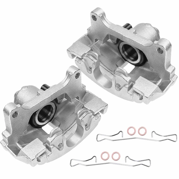 2 -Pc Brake Caliper Front Driver & Passenger 1-Piston A-Premium APBC3210