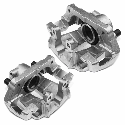 2 Pcs Front Disc Brake Calipers with Bracket