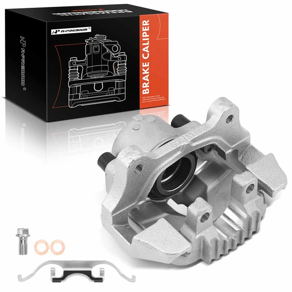 1-PC Brake Caliper, Front Left Driver Side, 1-Piston, A-Premium APBC3323