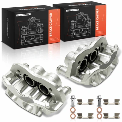 2 Pcs Front Brake Caliper with Bracket