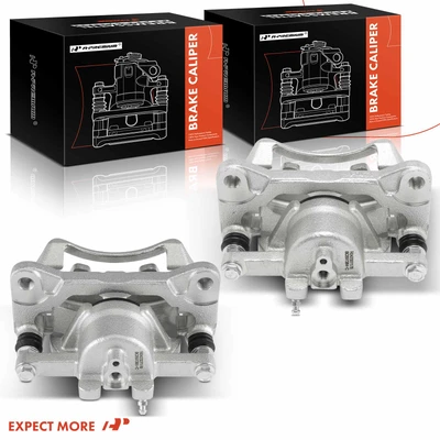 2 Pcs Front Disc Brake Caliper with bracket