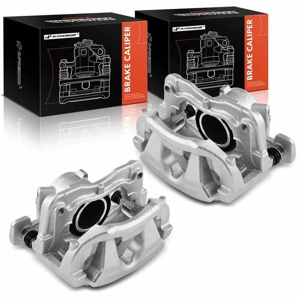 2 -Pc Brake Caliper Front Driver & Passenger 1-Piston A-Premium APBC3845