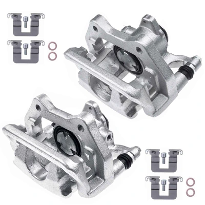 2 Pcs Rear Disc Brake Calipers with Bracket