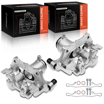 2 Pcs Rear Brake Caliper with Bracket