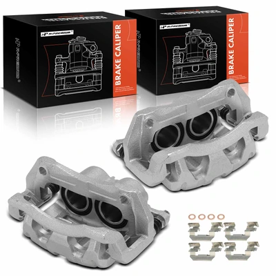 2 Pcs Front Brake Caliper with Bracket