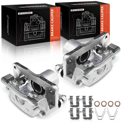 2 Pcs Rear Brake Caliper with Bracket