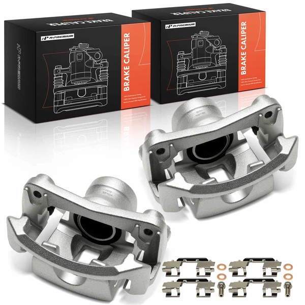 2-Pc Brake Caliper Front Driver & Passenger 1-Piston A-Premium APBC4707