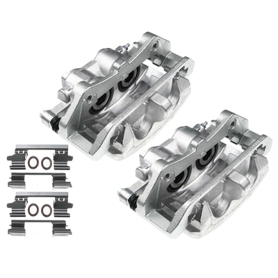 2 Pcs Front Brake Caliper with Bracket