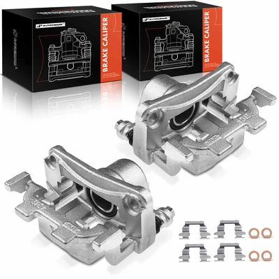 2 Pcs Rear Brake Caliper with Bracket