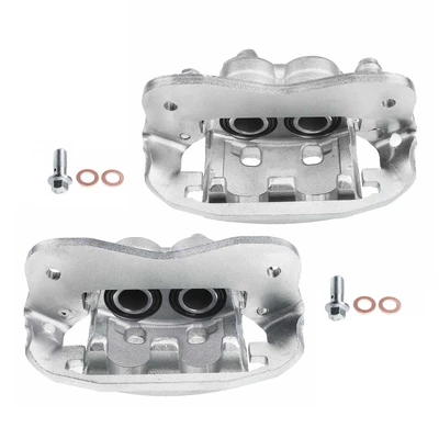 2 Pcs Front Disc Brake Calipers with Bracket