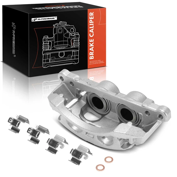1-PC Brake Caliper, Front Left Driver Side, 2-Piston, A-Premium APBC4397