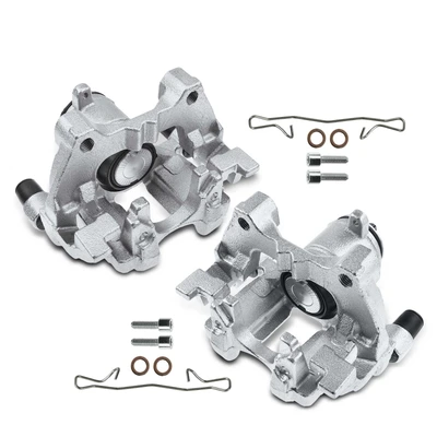 2 Pcs Rear Disc Brake Calipers with Bracket