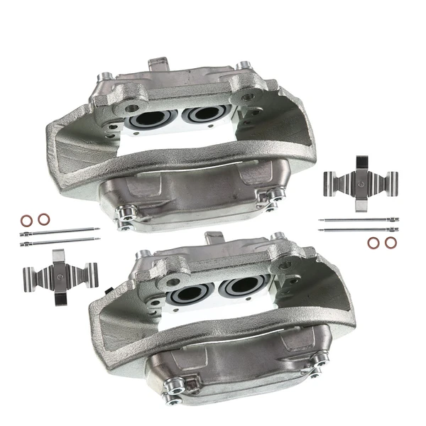 2002-2005 Mercedes-Benz ML500 2-Pc Brake Caliper Front Driver & Passenger 4-Piston A-Premium APBC0499