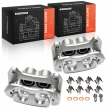 2 Pcs Front Driver & Passenger Brake Caliper with Bracket
