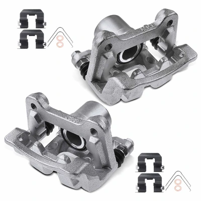 2 Pcs Rear Disc Brake Calipers with Bracket