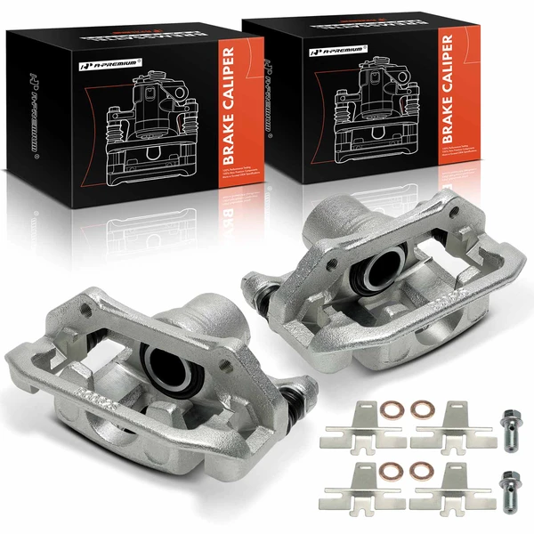 2-Pc Brake Caliper Rear Driver & Passenger 1-Piston A-Premium APBC3847