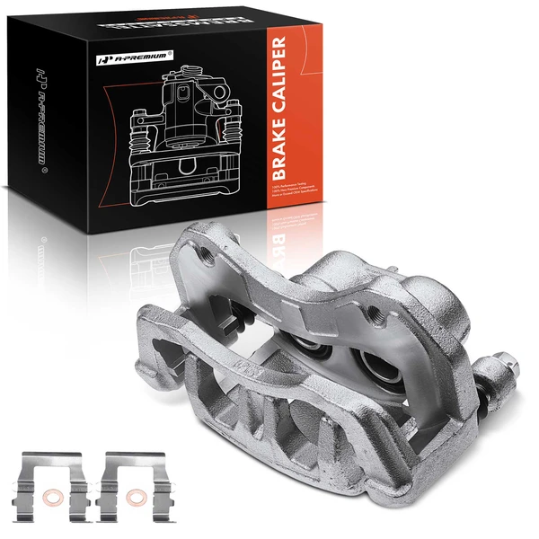 2009-2015 Mitsubishi Lancer 1-Pc Brake Caliper Front Left Driver Side 2-Piston A-Premium APBC2605