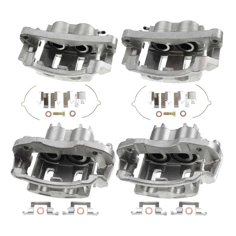 4-PC Brake Caliper, Front & Rear, 2-Piston, A-Premium APBC1384