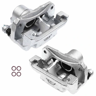 2 Pcs Rear Disc Brake Calipers with Bracket