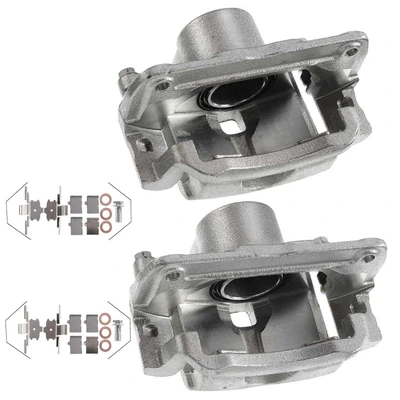 2 Pcs Front Brake Caliper with Bracket