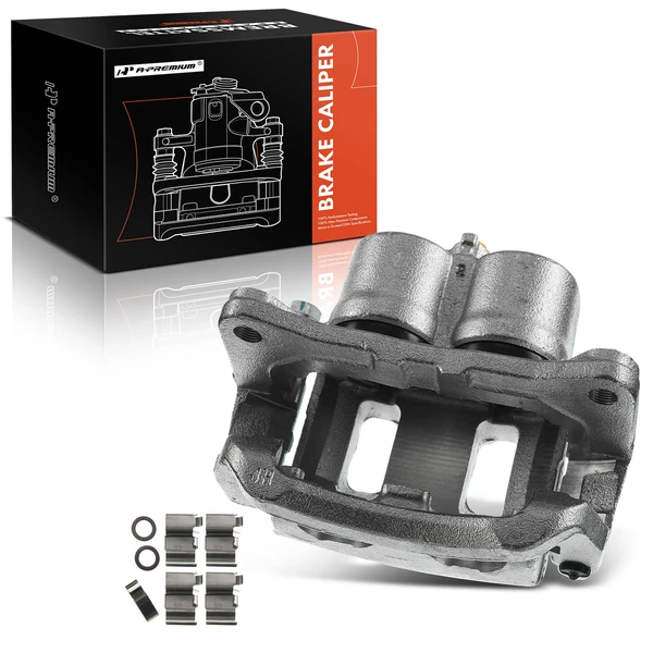 1-PC Brake Caliper, Front Left Driver Side, 2-Piston, A-Premium APBC1042