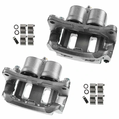 2 Pcs Front Brake Caliper with Bracket